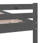 vidaXL Estructura de cama madera maciza gris Super King 180x200 cm vidaXL Estructura de cama madera maciza gris Super King 180x200 cm