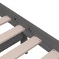 vidaXL Estructura de cama madera maciza gris 100x200 cm vidaXL Estructura de cama madera maciza gris 100x200 cm