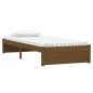 vidaXL Estructura cama individual madera maciza marrón miel 75x190 cm