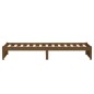vidaXL Estructura cama individual madera maciza marrón miel 75x190 cm
