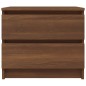 vidaXL Mesita noche madera contrachapada roble marrón 50x39x43,5 cm vidaXL Mesita noche madera contrachapada roble marrón 50x39x43,5 cm