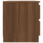 vidaXL Mesita noche madera contrachapada roble marrón 50x39x43,5 cm vidaXL Mesita noche madera contrachapada roble marrón 50x39x43,5 cm