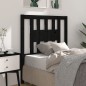 vidaXL Cabecero madera maciza de pino negro 81x4x100 cm vidaXL Cabecero madera maciza de pino negro 81x4x100 cm