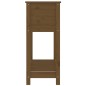 vidaXL Jardinera con estante madera maciza pino marrón 82,5x34,5x81 cm