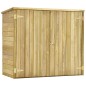 vidaXL Caseta herramientas jardín madera pino impregnada 135x60x123 cm vidaXL Caseta herramientas jardín madera pino impregnada 135x60x123 cm