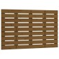 vidaXL Cabecero cama pared madera maciza pino marrón miel 96x3x63 cm