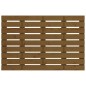 vidaXL Cabecero cama pared madera maciza pino marrón miel 96x3x63 cm