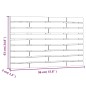 vidaXL Cabecero cama pared madera maciza pino marrón miel 96x3x63 cm