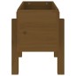 vidaXL Jardinera de madera maciza de pino marrón miel 62x30x38 cm vidaXL Jardinera de madera maciza de pino marrón miel 62x30x38 cm