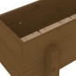 vidaXL Jardinera de madera maciza de pino marrón miel 62x30x38 cm vidaXL Jardinera de madera maciza de pino marrón miel 62x30x38 cm