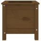 vidaXL Jardinera madera maciza de pino marrón miel 40x40x39 cm vidaXL Jardinera madera maciza de pino marrón miel 40x40x39 cm