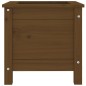 vidaXL Jardinera madera maciza de pino marrón miel 40x40x39 cm vidaXL Jardinera madera maciza de pino marrón miel 40x40x39 cm