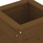 vidaXL Jardinera madera maciza de pino marrón miel 40x40x39 cm vidaXL Jardinera madera maciza de pino marrón miel 40x40x39 cm
