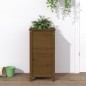 vidaXL Jardinera madera maciza de pino marrón miel 40x40x78 cm vidaXL Jardinera madera maciza de pino marrón miel 40x40x78 cm
