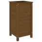 vidaXL Jardinera madera maciza de pino marrón miel 40x40x78 cm vidaXL Jardinera madera maciza de pino marrón miel 40x40x78 cm