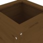 vidaXL Jardinera madera maciza de pino marrón miel 40x40x78 cm vidaXL Jardinera madera maciza de pino marrón miel 40x40x78 cm