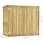 vidaXL Caseta herramientas jardín madera pino impregnada 135x60x123 cm vidaXL Caseta herramientas jardín madera pino impregnada 135x60x123 cm