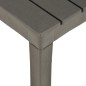 vidaXL Mesa de jardín de plástico gris antracita 78x78x31 cm