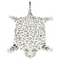 vidaXL Alfombra afelpada de leopardo 139 cm blanco vidaXL Alfombra afelpada de leopardo 139 cm blanco