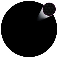 vidaXL Cubierta de piscina PE negra 356 cm