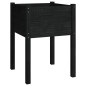 vidaXL Jardineras 2 uds madera maciza de pino negro 50x50x70 cm vidaXL Jardineras 2 uds madera maciza de pino negro 50x50x70 cm