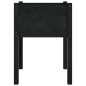 vidaXL Jardineras 2 uds madera maciza de pino negro 50x50x70 cm vidaXL Jardineras 2 uds madera maciza de pino negro 50x50x70 cm