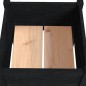 vidaXL Jardineras 2 uds madera maciza de pino negro 50x50x70 cm vidaXL Jardineras 2 uds madera maciza de pino negro 50x50x70 cm