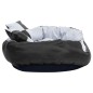 vidaXL Cojín para perro reversible y lavable gris y negro 85x70x20 cm vidaXL Cojín para perro reversible y lavable gris y negro 85x70x20 cm