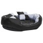 vidaXL Cojín para perro reversible y lavable gris y negro 85x70x20 cm vidaXL Cojín para perro reversible y lavable gris y negro 85x70x20 cm