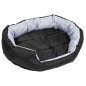 vidaXL Cojín para perro reversible y lavable gris y negro 85x70x20 cm vidaXL Cojín para perro reversible y lavable gris y negro 85x70x20 cm