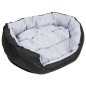 vidaXL Cojín para perro reversible y lavable gris y negro 85x70x20 cm vidaXL Cojín para perro reversible y lavable gris y negro 85x70x20 cm