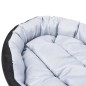 vidaXL Cojín para perro reversible y lavable gris y negro 85x70x20 cm vidaXL Cojín para perro reversible y lavable gris y negro 85x70x20 cm