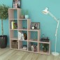vidaXL Estantería librería en forma de escalera 142 cm color roble vidaXL Estantería librería en forma de escalera 142 cm color roble