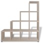 vidaXL Estantería librería en forma de escalera 142 cm color roble vidaXL Estantería librería en forma de escalera 142 cm color roble