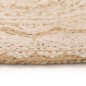 vidaXL Alfombra redonda 120 cm yute trenzado estampado vidaXL Alfombra redonda 120 cm yute trenzado estampado