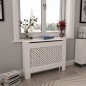 vidaXL Cubierta para radiador MDF blanco 112x19x81,5 cm vidaXL Cubierta para radiador MDF blanco 112x19x81,5 cm