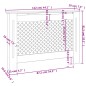 vidaXL Cubierta para radiador MDF blanco 112x19x81,5 cm vidaXL Cubierta para radiador MDF blanco 112x19x81,5 cm