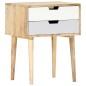 vidaXL Mesita de noche de madera maciza de mango 47x35x59 cm vidaXL Mesita de noche de madera maciza de mango 47x35x59 cm