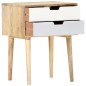 vidaXL Mesita de noche de madera maciza de mango 47x35x59 cm vidaXL Mesita de noche de madera maciza de mango 47x35x59 cm