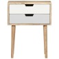 vidaXL Mesita de noche de madera maciza de mango 47x35x59 cm vidaXL Mesita de noche de madera maciza de mango 47x35x59 cm