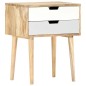 vidaXL Mesita de noche de madera maciza de mango 47x35x59 cm vidaXL Mesita de noche de madera maciza de mango 47x35x59 cm