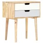 vidaXL Mesita de noche de madera maciza de mango 47x35x59 cm vidaXL Mesita de noche de madera maciza de mango 47x35x59 cm