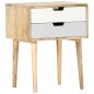 vidaXL Mesita de noche de madera maciza de mango 47x35x59 cm vidaXL Mesita de noche de madera maciza de mango 47x35x59 cm