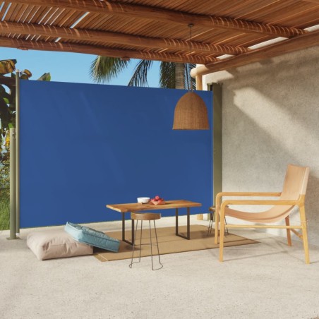 vidaXL Toldo lateral retráctil para patio azul 200x300 cm