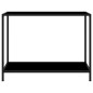 vidaXL Mesa de consola negro vidrio templado 100x35x75 cm vidaXL Mesa de consola negro vidrio templado 100x35x75 cm