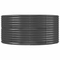 vidaXL Jardinera arriate acero recubrimiento polvo gris 447x140x68 cm