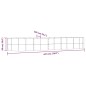 vidaXL Jardinera arriate acero recubrimiento polvo gris 447x140x68 cm