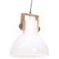 vidaXL Lámpara colgante industrial 25 W blanca redonda 40 cm E27 vidaXL Lámpara colgante industrial 25 W blanca redonda 40 cm E27
