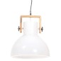 vidaXL Lámpara colgante industrial 25 W blanca redonda 40 cm E27 vidaXL Lámpara colgante industrial 25 W blanca redonda 40 cm E27