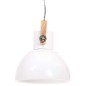 vidaXL Lámpara colgante industrial 25 W blanca redonda 40 cm E27 vidaXL Lámpara colgante industrial 25 W blanca redonda 40 cm E27